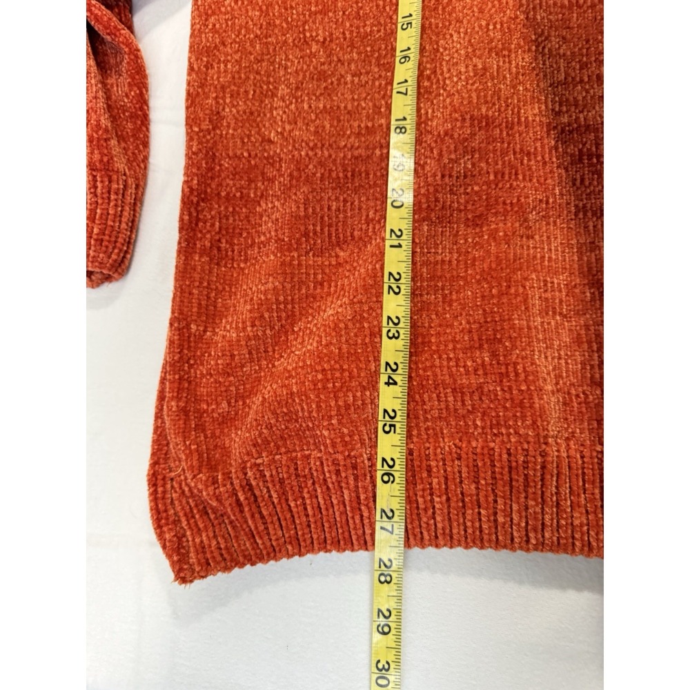 Love Change Italy Sweater Women's Size 3XL‎ Burnt Orange V Neck - Picture 6 of 6